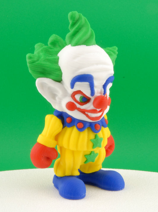 Killer Klown Figure – Articulated Horror Movie Collectible | 3D Printed Creepy Clown Toy | Killer Klowns from Outer Space Keychain