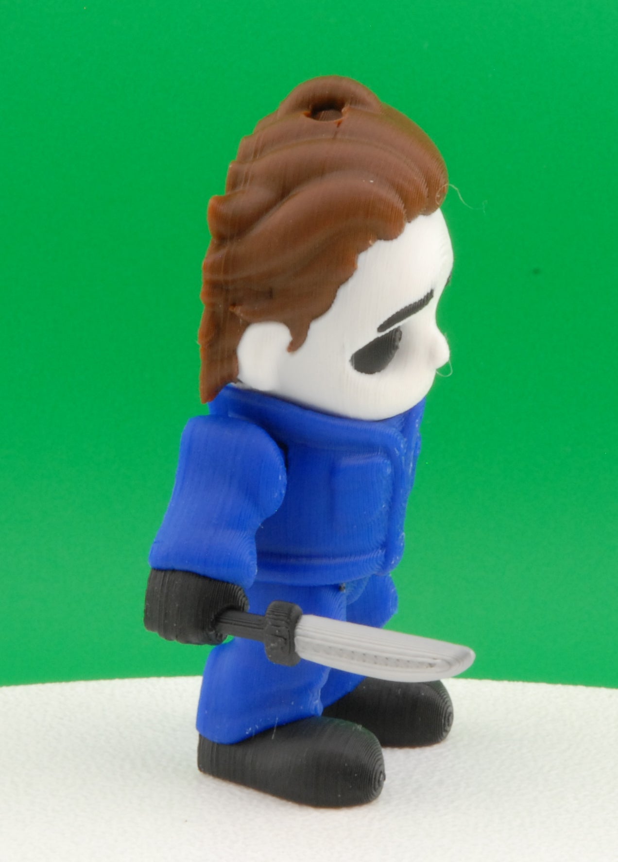Michael Myers Figure – Halloween Movie Articulated Horror Collectible | 3D Printed Slasher Toy | Michael Myers Keychain Figurine