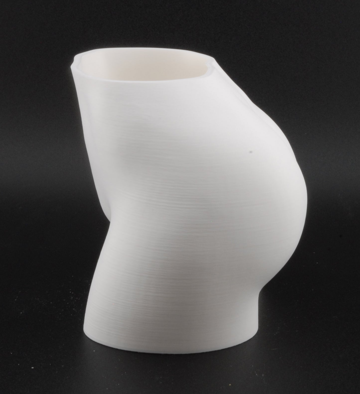Female Hips Body Planter – 3D Printed Erotic Plant Pot | Nude Woman Waist Planter in Black or White