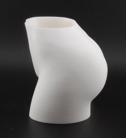 Female Hips Body Planter – 3D Printed Erotic Plant Pot | Nude Woman Waist Planter in Black or White