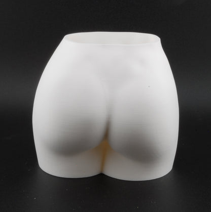 Female Hips Body Planter – 3D Printed Erotic Plant Pot | Nude Woman Waist Planter in Black or White