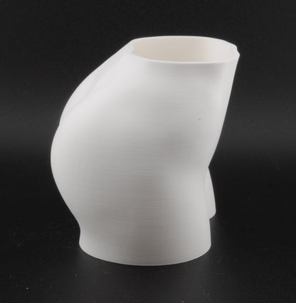 Female Hips Body Planter – 3D Printed Erotic Plant Pot | Nude Woman Waist Planter in Black or White