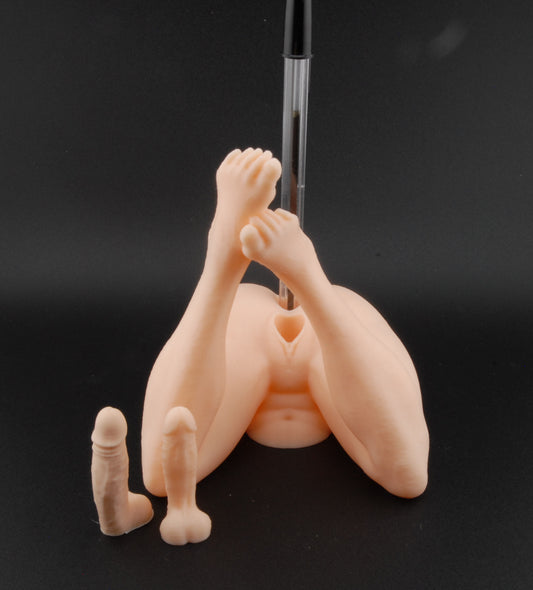 Double Trouble Pen Holder – Classic Edition | Erotic Desk Décor | Adult Gag Gift | Naughty Pen Stand | 3D Printed Sexy Humor