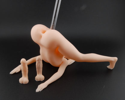 Spread & Ready Pen Holder – Double Penetration Edition | Erotic Desk Décor | Naughty Adult Gift | 3D Printed Sexy Pen Stand | Gag Gift for Him or Her