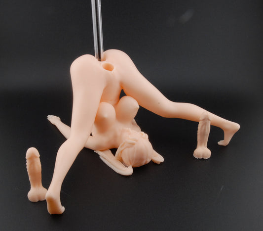 Spread & Ready Pen Holder – Double Penetration Edition | Erotic Desk Décor | Naughty Adult Gift | 3D Printed Sexy Pen Stand | Gag Gift for Him or Her