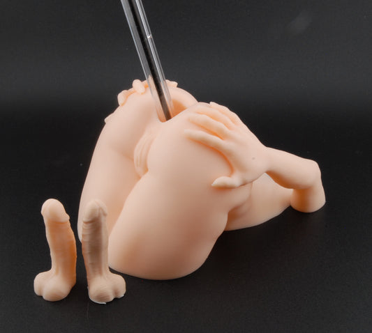 Naughty Assistant Pen Holder – Adult Novelty Desk Décor | Risqué Office Gift | Sexy Gag Pen Holder with Hands | Funny Erotic Pen Stand