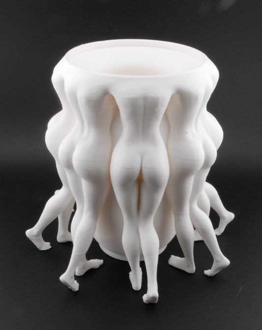 Legs for Days Planter – Erotic Body Vase | Funny Adult Home Décor | 3D Printed Naughty Planter in Black or White