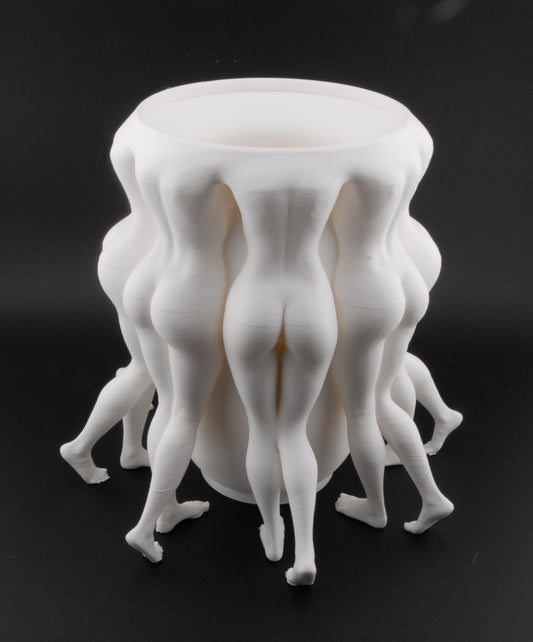 Legs for Days Planter – Erotic Body Vase | Funny Adult Home Décor | 3D Printed Naughty Planter in Black or White