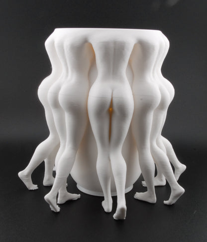 Legs for Days Planter – Erotic Body Vase | Funny Adult Home Décor | 3D Printed Naughty Planter in Black or White