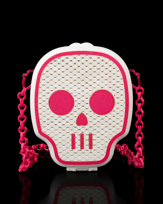 The Calavera Purse – Skull Mesh 3D Printed Crossbody Bag | Gothic Skull Purse with Custom Strap Length