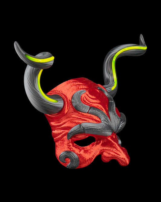 Devilight Demon Mask – Masquerade Macabre Collection | 3D Printed Halloween Cosplay Mask & Gothic Wall Decor