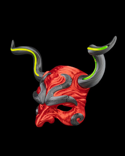 Devilight Demon Mask – Masquerade Macabre Collection | 3D Printed Halloween Cosplay Mask & Gothic Wall Decor