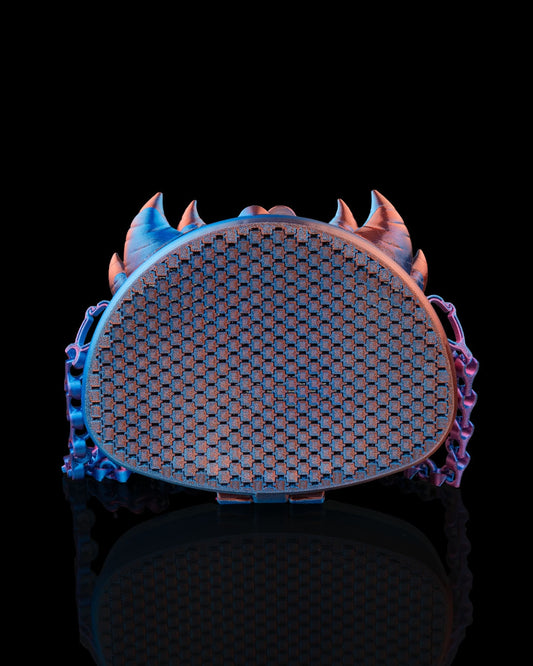 The Dragopack – Spiked Mesh 3D Printed Crossbody Purse | Dragon-Inspired Fantasy Bag with Custom Strap Length
