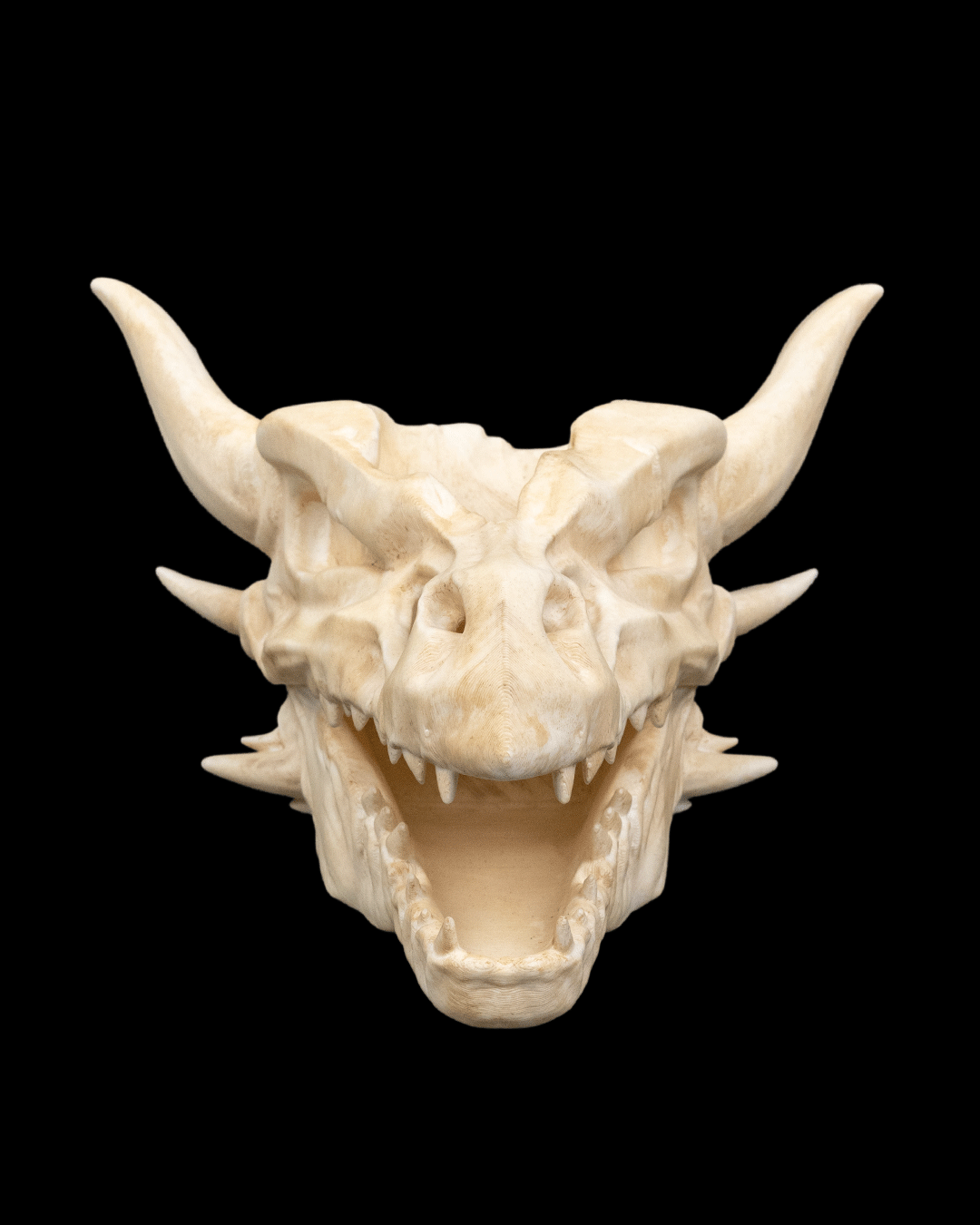 Drip & Decay Dragon Skull Wall Planter – Gothic Fantasy Hanging Pot | 3D Printed Skull Wall Décor (2 Sizes)