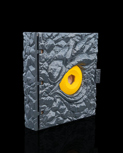 Eye of Stone Dice Box RPG Dice Storage Book with Tray