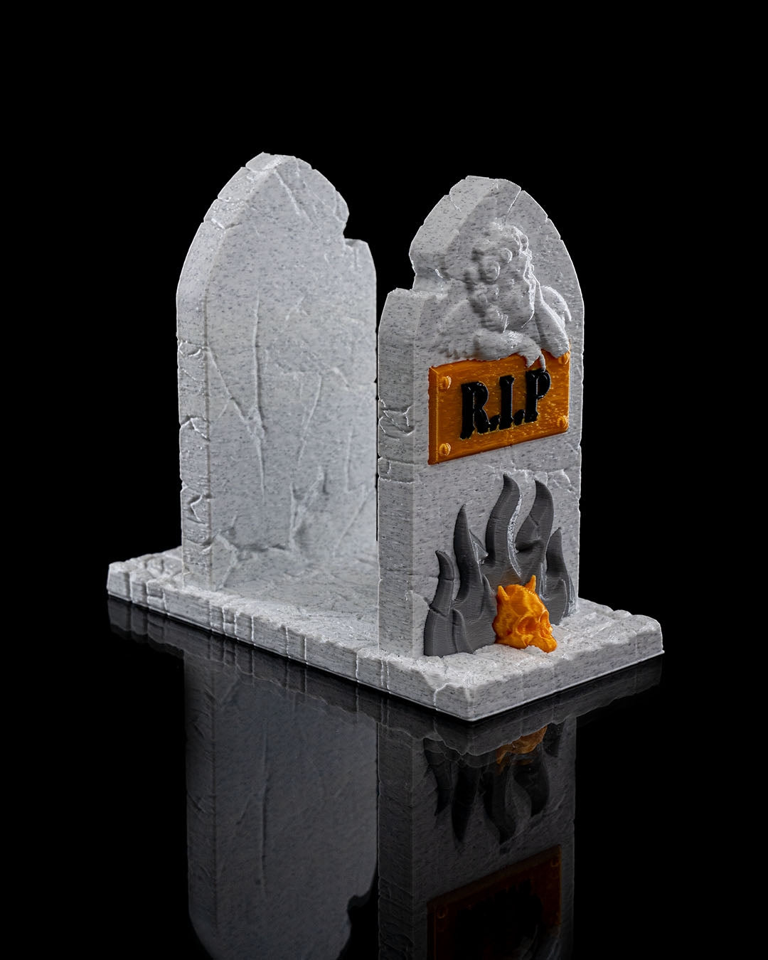 Tombstone Napkin Holders – 3 Styles Gothic Halloween Table Decor | Creepy Gravestone Napkin Stand | 3D Printed Haunted House Party Props