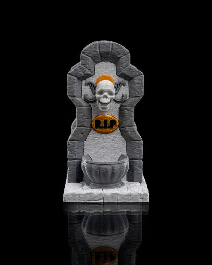 Tombstone Napkin Holders – 3 Styles Gothic Halloween Table Decor | Creepy Gravestone Napkin Stand | 3D Printed Haunted House Party Props