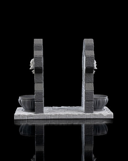 Tombstone Napkin Holders – 3 Styles Gothic Halloween Table Decor | Creepy Gravestone Napkin Stand | 3D Printed Haunted House Party Props