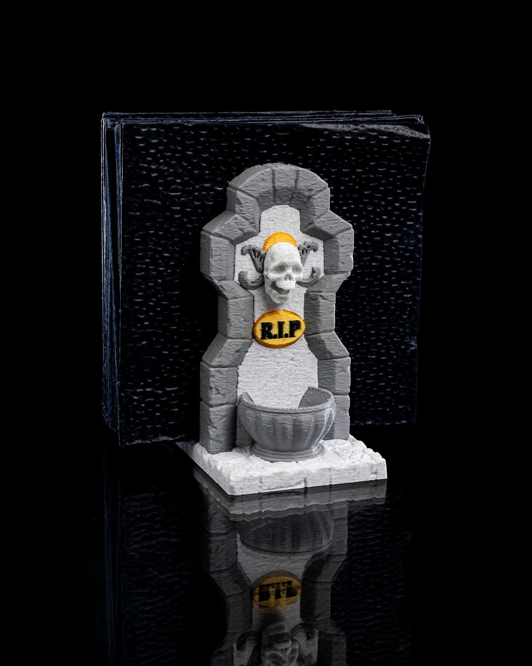 Tombstone Napkin Holders – 3 Styles Gothic Halloween Table Decor | Creepy Gravestone Napkin Stand | 3D Printed Haunted House Party Props