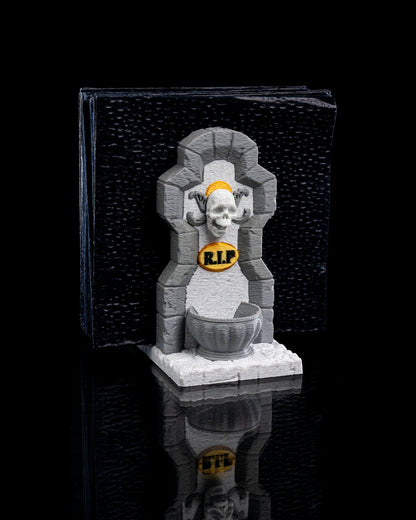 Tombstone Napkin Holders – 3 Styles Gothic Halloween Table Decor | Creepy Gravestone Napkin Stand | 3D Printed Haunted House Party Props