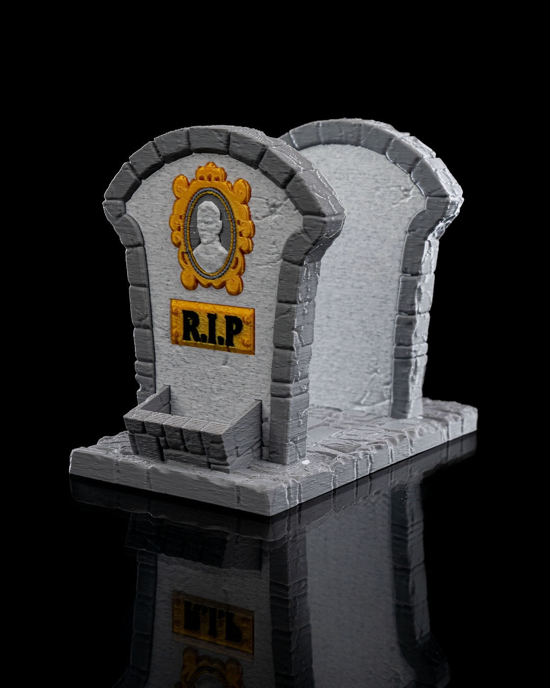 Tombstone Napkin Holders – 3 Styles Gothic Halloween Table Decor | Creepy Gravestone Napkin Stand | 3D Printed Haunted House Party Props