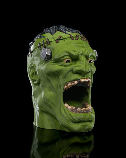 Frankenstein Candy Holder – Creepy Monster Head Bowl | Halloween Candy Dish | 3D Printed Horror Party Table Decor