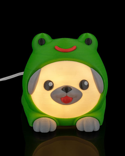 Frug Night Light Frog Costume Puppy LED Lamp