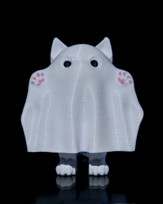 Ghost Kitty Boo Kitty Halloween Cat Figurines