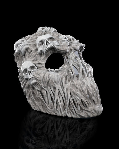 Skull Horror Mask – Creepy Halloween Skull Face Mask | 3D Printed Horror Costume Prop | Scary Cosplay Mask (3 Sizes)