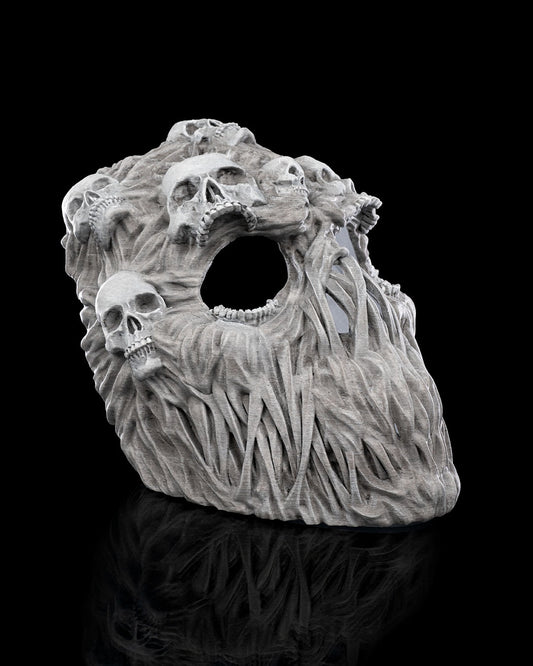 Skull Horror Mask – Creepy Halloween Skull Face Mask | 3D Printed Horror Costume Prop | Scary Cosplay Mask (3 Sizes)