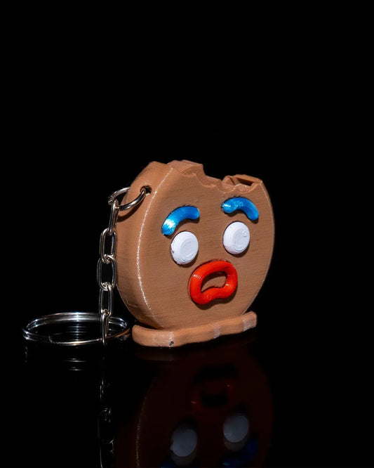 Gingerbread Panic Fidget Keychain – A Bite of Stress Relief! - Fusion Layer 3D