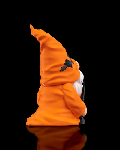 Halloween Gnome Figurines – 3 Styles Spooky Gnome Statues | Pumpkin, Witch & Bat Gnome Set | 3D Printed Halloween Decor (4 Inches)