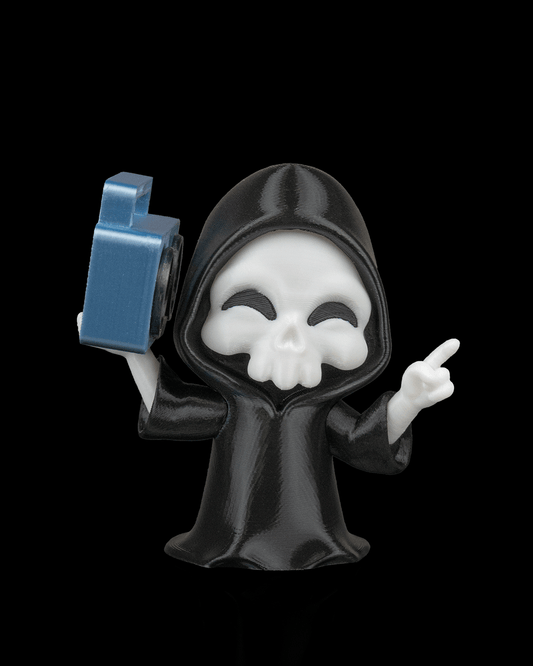 Groove Reaper Figurine – Grim Reaper with Boombox | 3D Printed Halloween Collectible | Killer Holidays Collection