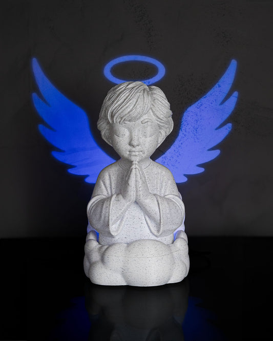 Guardian Angel Night Light Halo and Wings Projection Lamp