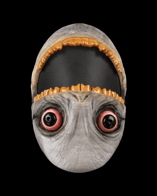 Inverted Grin Mask – Masquerade Macabre Collection | 3D Printed Creepy Face Halloween Cosplay Mask in 3 Sizes