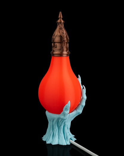 Last Grasp Table Lamp – Gothic Skeleton Hand Lamp | Spooky Halloween Horror Décor | Unique Creepy Table Light (26 cm)