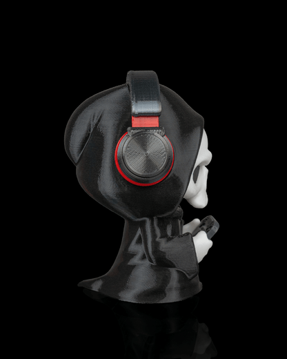 Gamer Reaper Figurine – Grim Reaper with Headphones | 3D Printed Halloween Collectible | Killer Holidays Collection