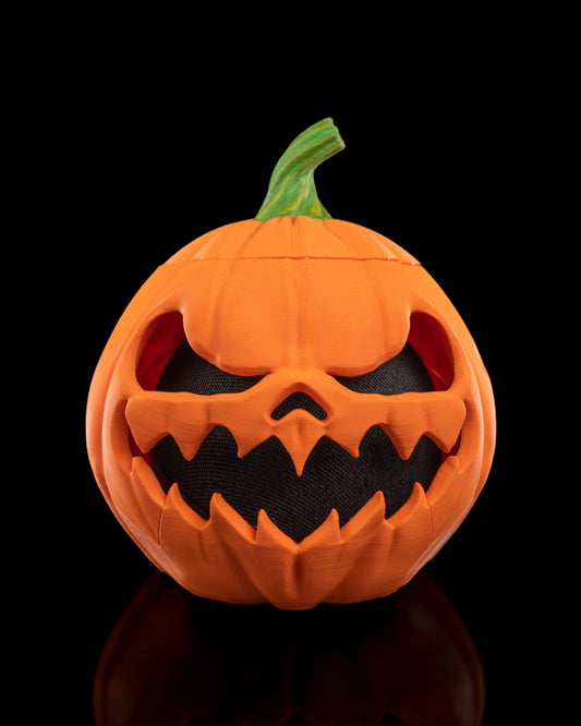 Pumpkin Echo Dot Holder – Jack O’ Lantern Halloween Speaker Stand | Spooky 3D Printed Smart Speaker Decor