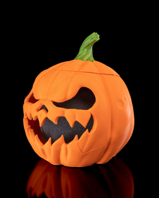 Pumpkin Echo Dot Holder – Jack O’ Lantern Halloween Speaker Stand | Spooky 3D Printed Smart Speaker Decor