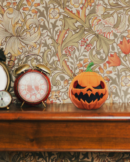 Pumpkin Echo Dot Holder – Jack O’ Lantern Halloween Speaker Stand | Spooky 3D Printed Smart Speaker Decor