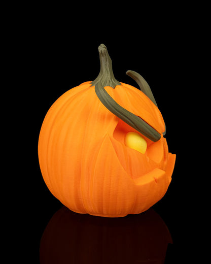 Pumpgrin Trio – Halloween Pumpkin Set of 3 | Creepy Jack-o’-Lantern Figurines | 3D Printed Spooky Pumpkin Décor