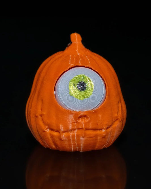 Pumpkin Eyeball Fidget Keychain – Creepy & Clickable! - Fusion Layer 3D