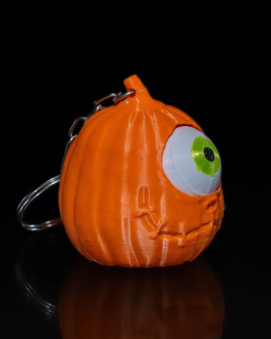 Pumpkin Eyeball Fidget Keychain – Creepy & Clickable! - Fusion Layer 3D