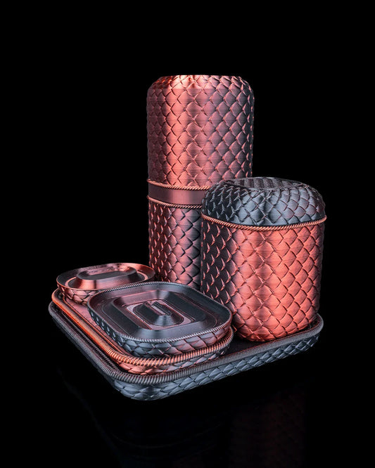 Steamy Scales – Luxe Bath Organizer Set with Bold Texture - Fusion Layer 3D