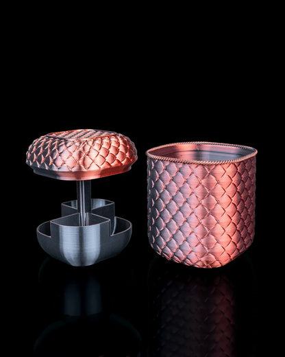 Steamy Scales – Luxe Bath Organizer Set with Bold Texture - Fusion Layer 3D