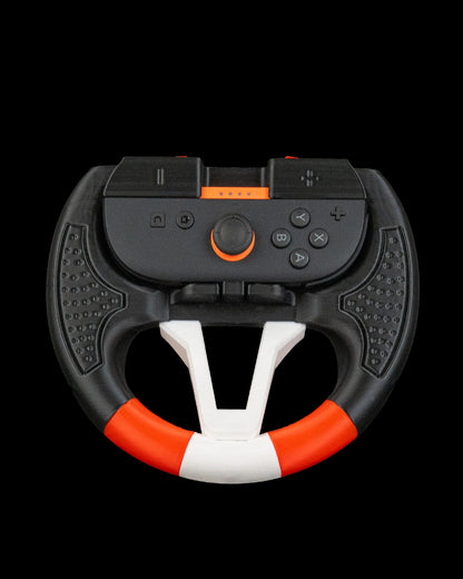 Steering Solo Controller Grip – Racing Wheel Accessory for Nintendo Switch Joy-Con | 3D Printed Gaming Grip
