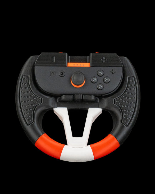 Steering Solo Controller Grip – Racing Wheel Accessory for Nintendo Switch Joy-Con | 3D Printed Gaming Grip