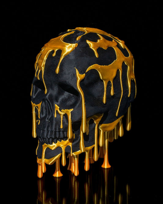 Gold Drip Skull