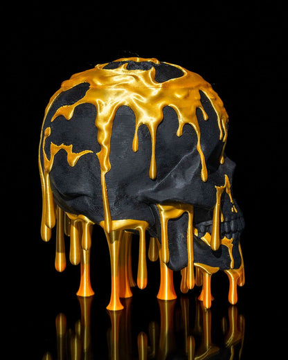 Gold Drip Skull