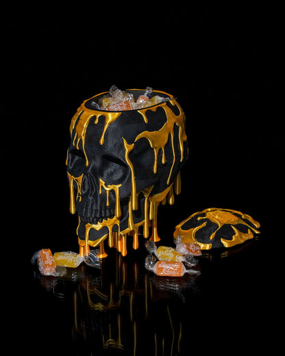 Gold Drip Skull